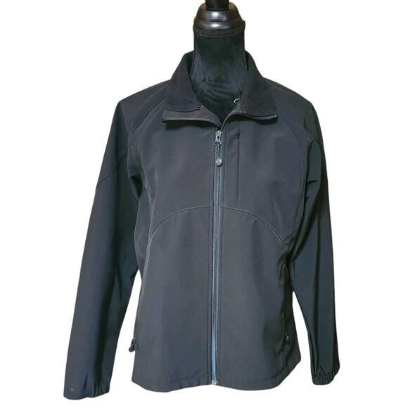 Black Diamond Women's Soft Shell Solid Full Zip Jacket Size Large L Coat - Picture 2 of 8